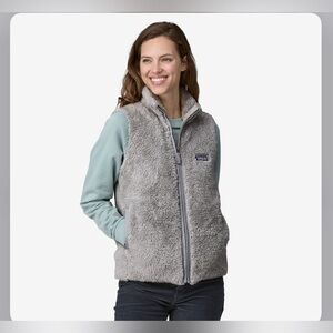Patagonia Los Gatos Fleece Vest - Salt Grey / Gray size large LG